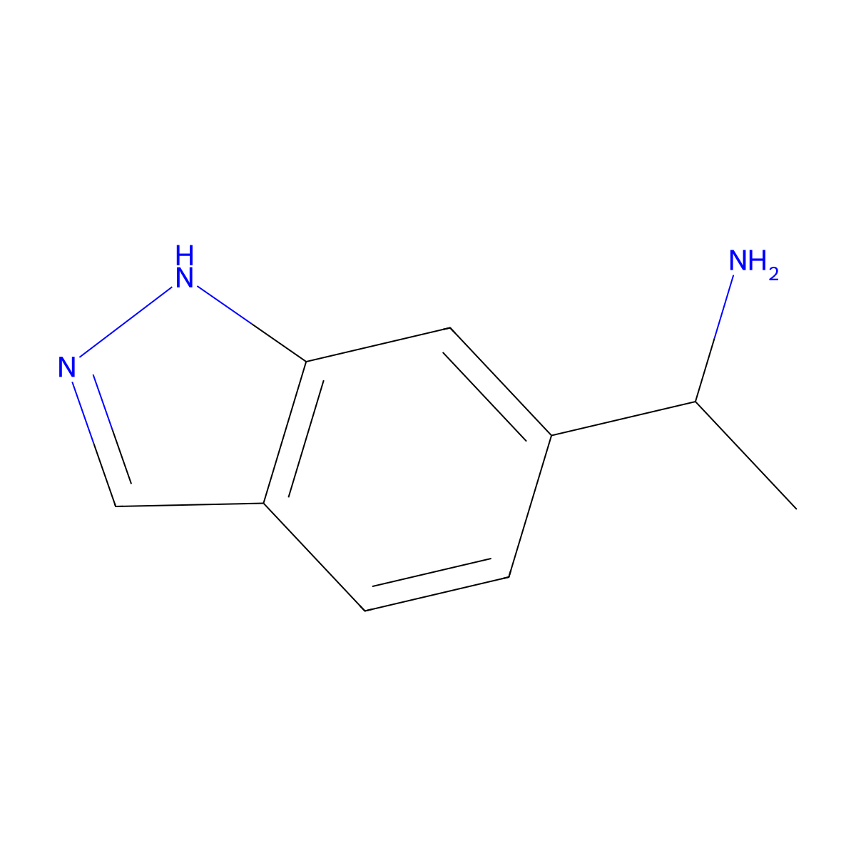 (S)-1-(1H-Indazol-6-yl)ethanamine molecular structure, CAS 1932509-55-1