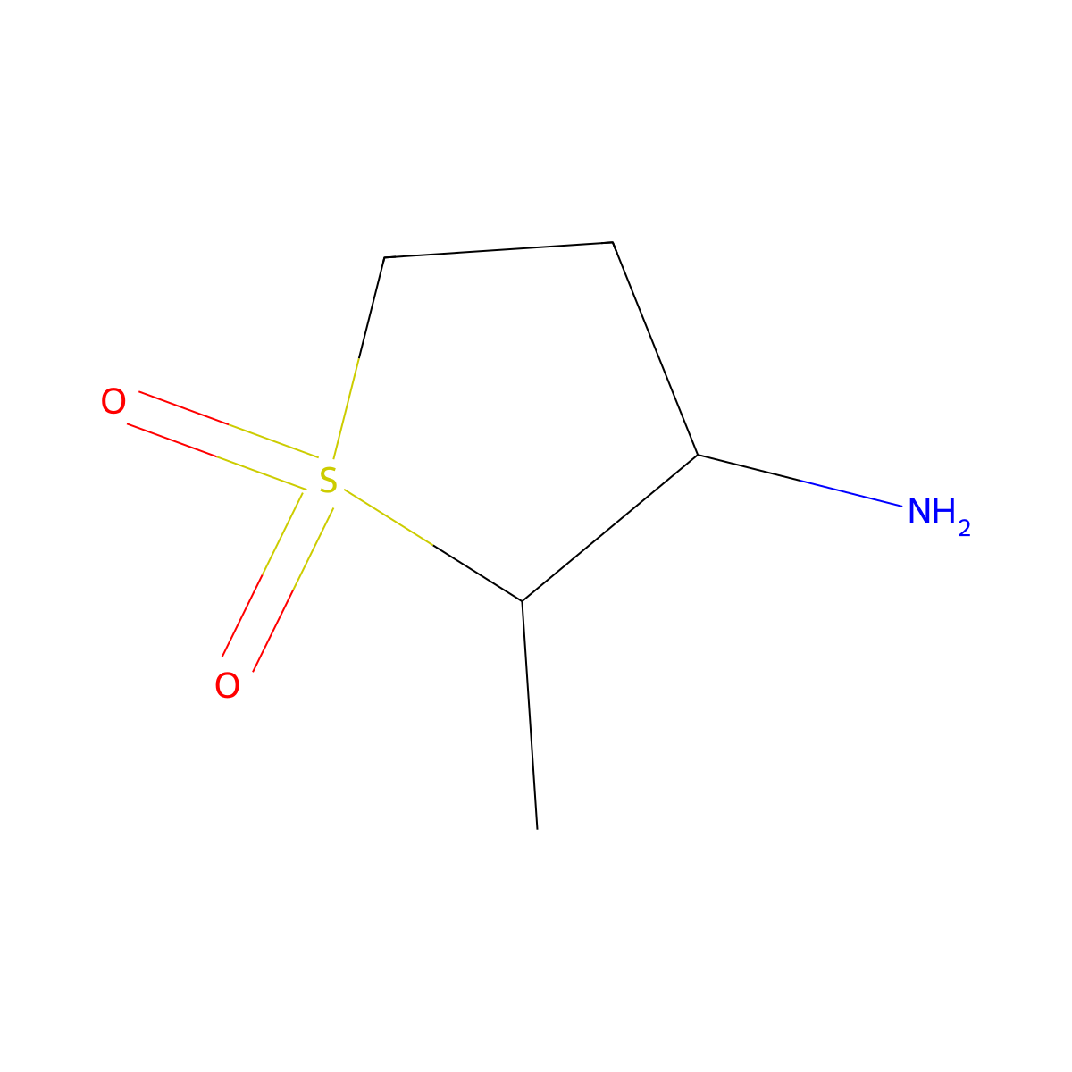 Rac-(2r,3r)-3-amino-2-methyl-1lambda6-thiolane-1,1-dione molecular structure, CAS 1932511-06-2