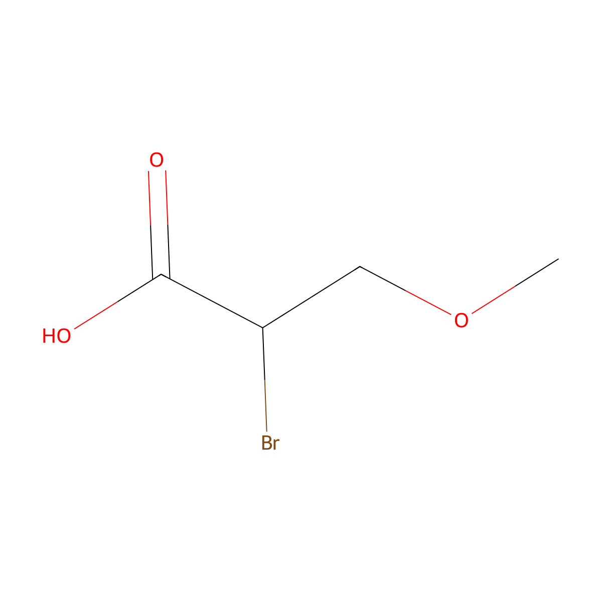 (2R)-2-bromo-3-methoxypropanoic acid molecular structure, CAS 1932511-39-1
