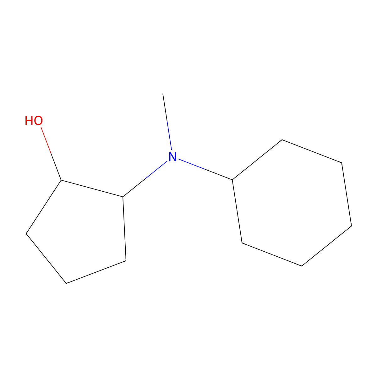 (1R,2R)-2-[cyclohexyl(methyl)amino]cyclopentan-1-ol molecular structure, CAS 1932522-52-5