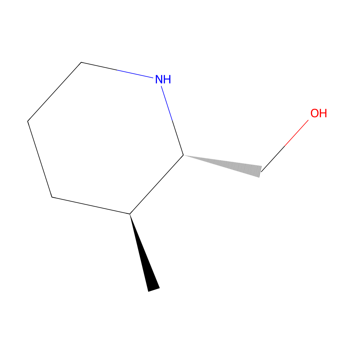 ((2S,3S)-3-Methylpiperidin-2-yl)methanol molecular structure, CAS 1932528-41-0