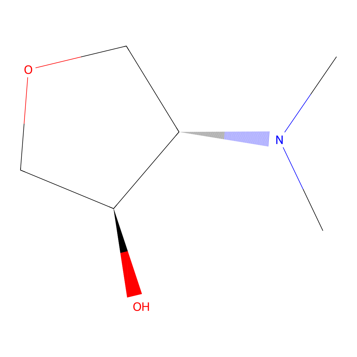 (3R,4S)-4-(dimethylamino)tetrahydrofuran-3-ol molecular structure, CAS 1932539-57-5