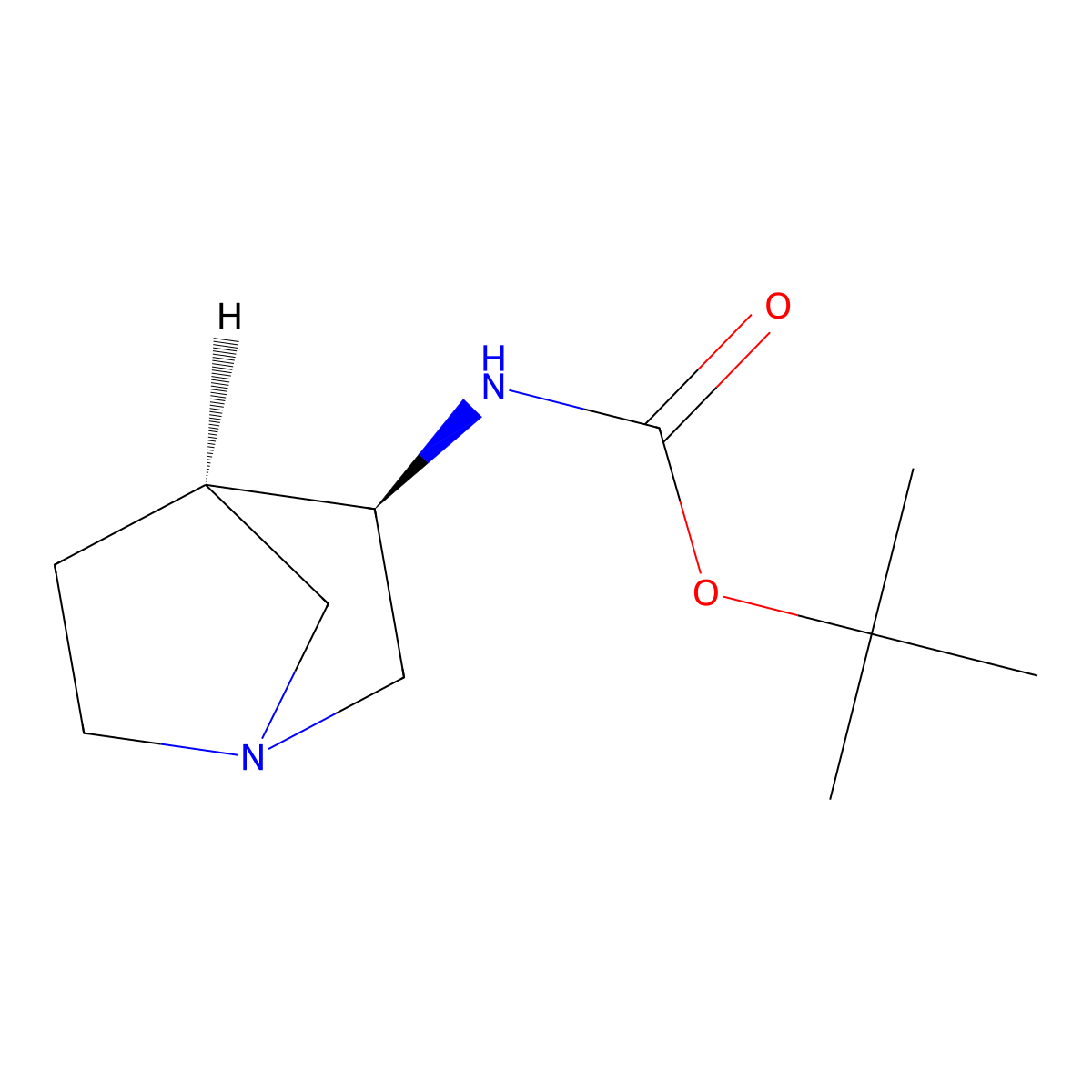 (1S,3R,4R)-(1-Aza-bicyclo[2.2.1]hept-3-yl)-carbamic acid tert-butyl ester molecular structure, CAS 1932549-32-0
