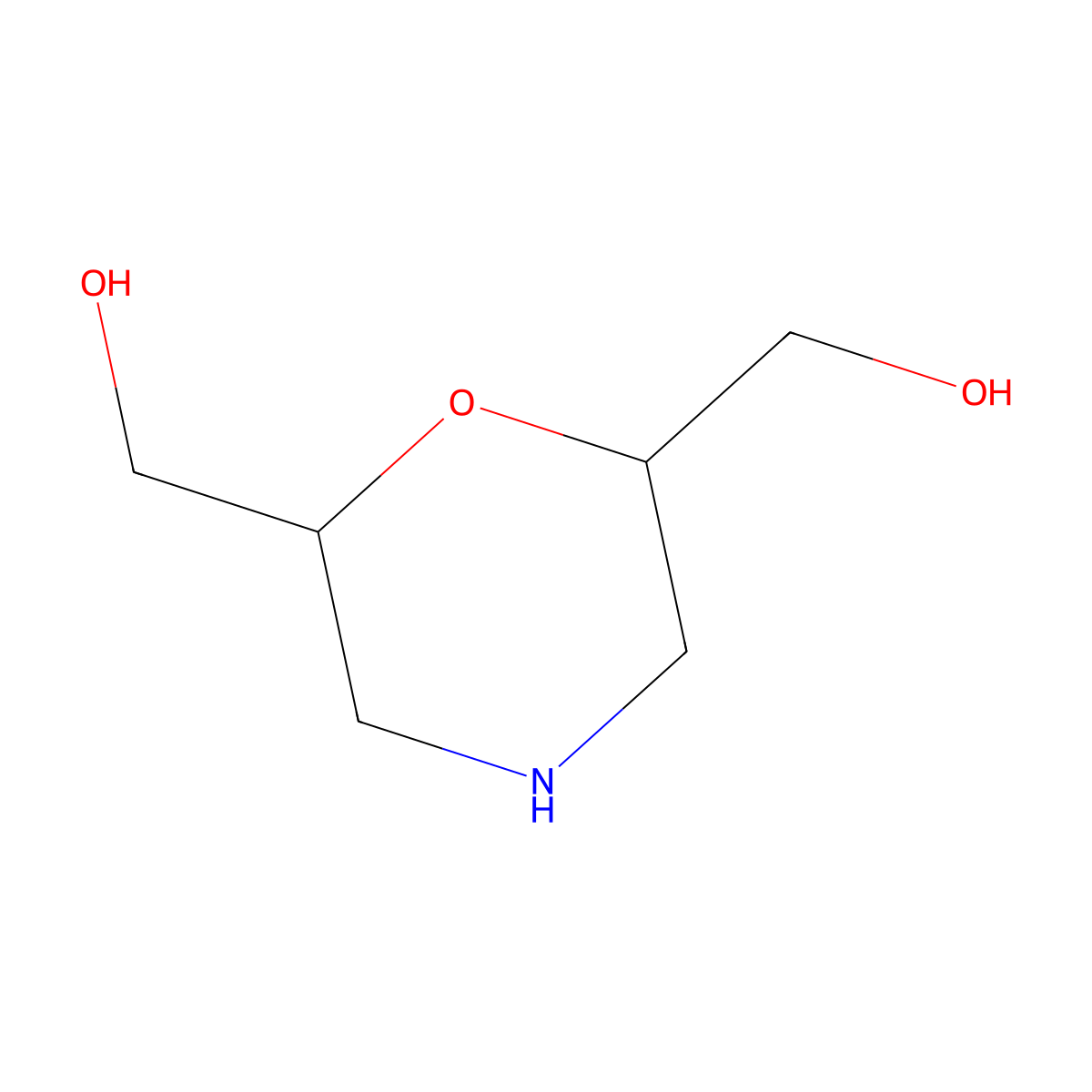 [(2S,6S)-6-(hydroxymethyl)morpholin-2-yl]methanol molecular structure, CAS 1932566-35-2