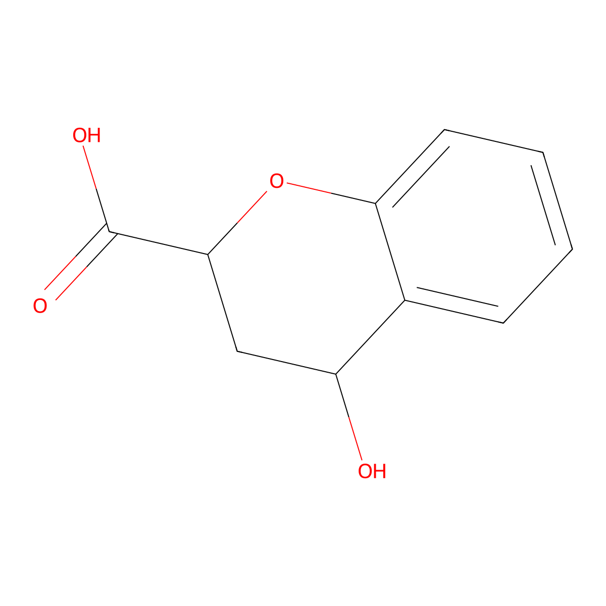 (2R,4R)-4-hydroxy-3,4-dihydro-2H-1-benzopyran-2-carboxylic acid molecular structure, CAS 1932570-75-6