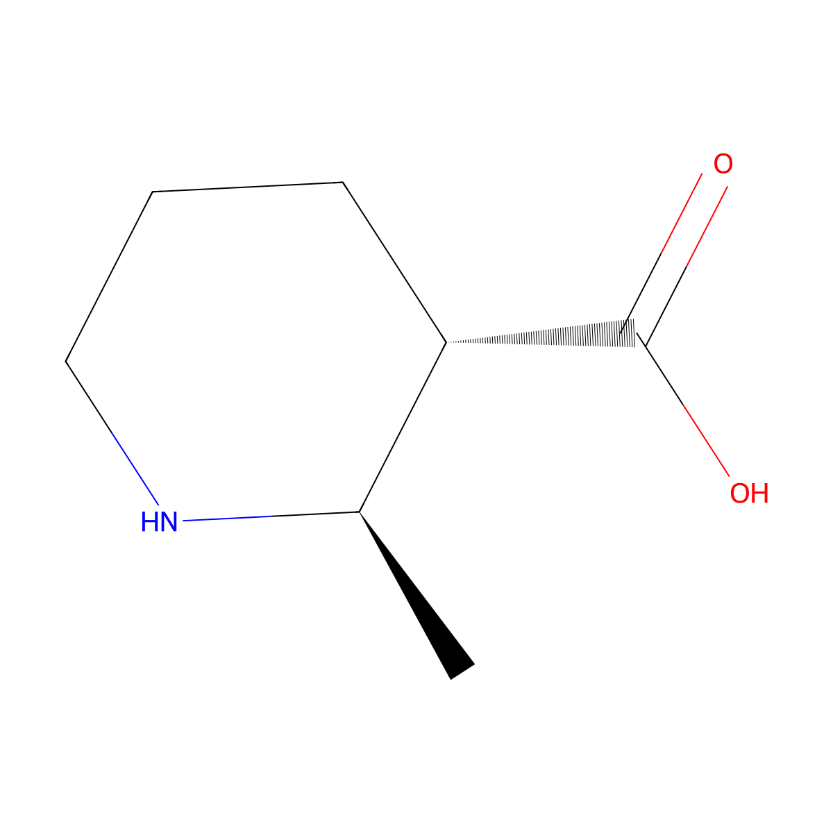 (2R,3S)-2-Methyl-piperidine-3-carboxylic acid molecular structure, CAS 1932583-70-4