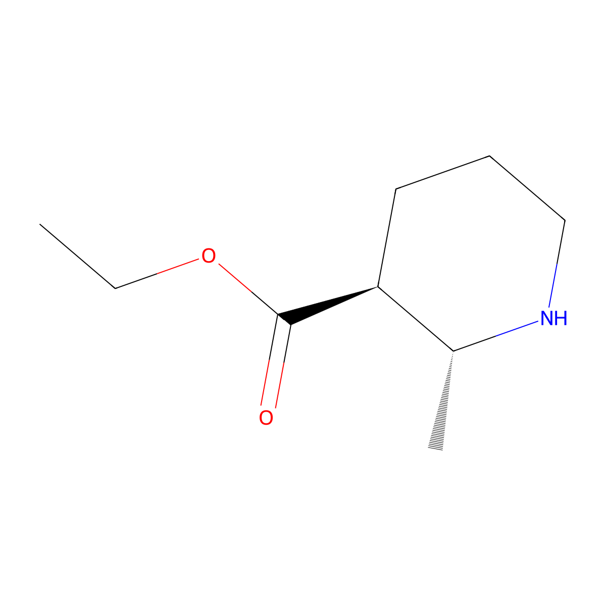 ethyl (2R,3S)-2-methylpiperidine-3-carboxylate molecular structure, CAS 1932585-22-2