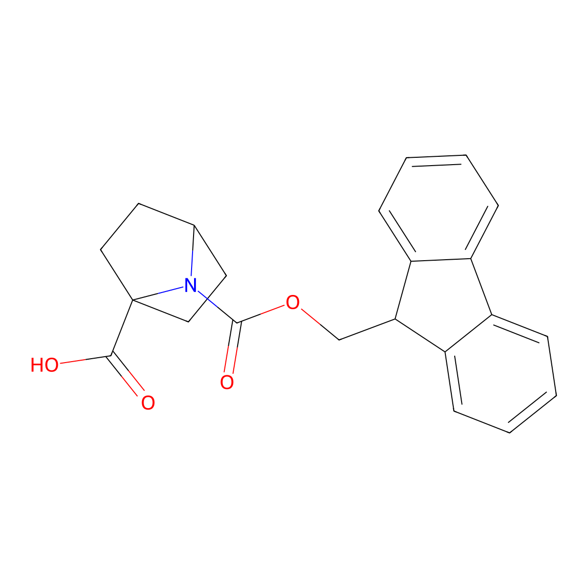 7-{[(9H-fluoren-9-yl)methoxy]carbonyl}-7-azabicyclo[2.2.1]heptane-1-carboxylic acid molecular structure, CAS 1932605-03-2