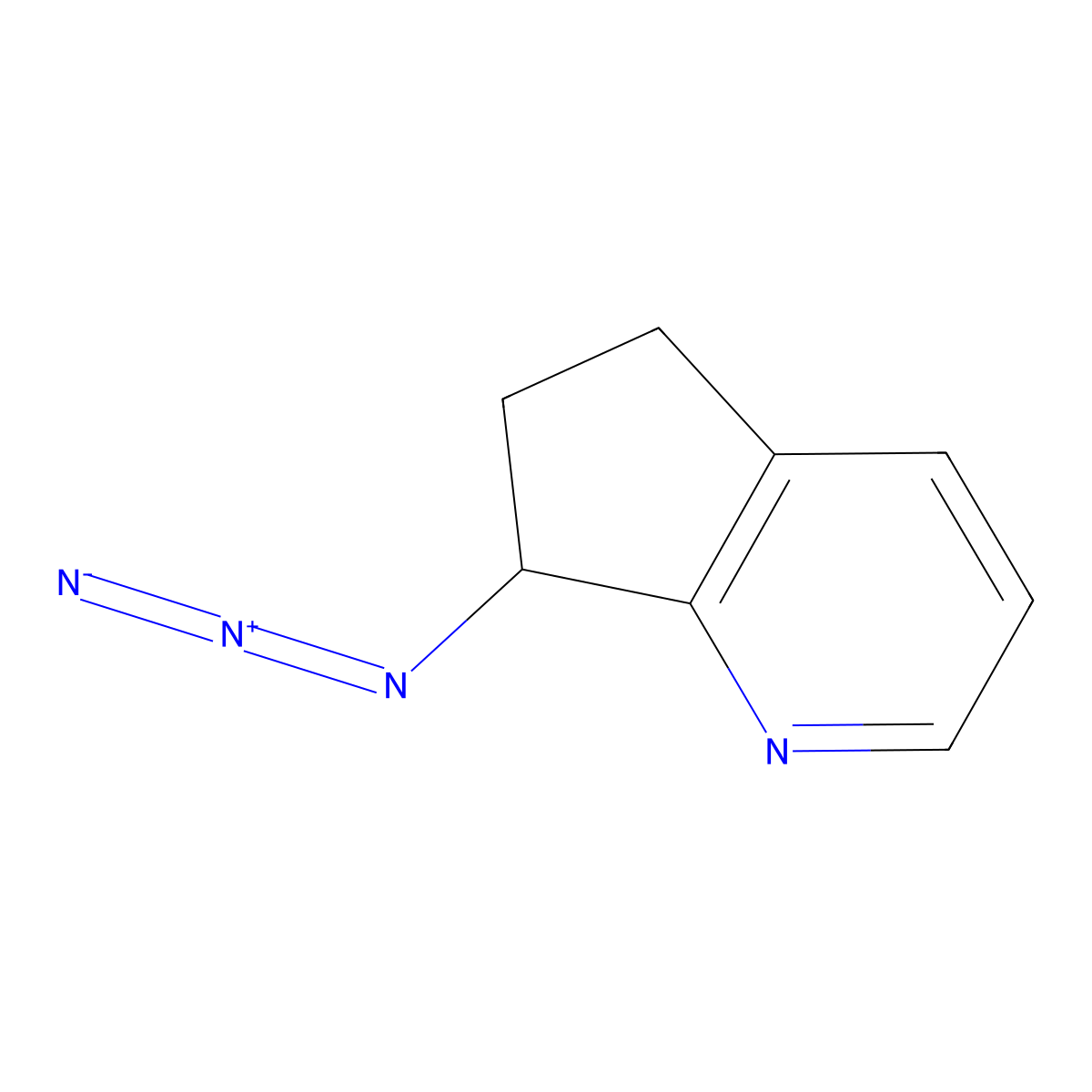 7-azido-5H,6H,7H-cyclopenta[b]pyridine molecular structure, CAS 1932615-33-2