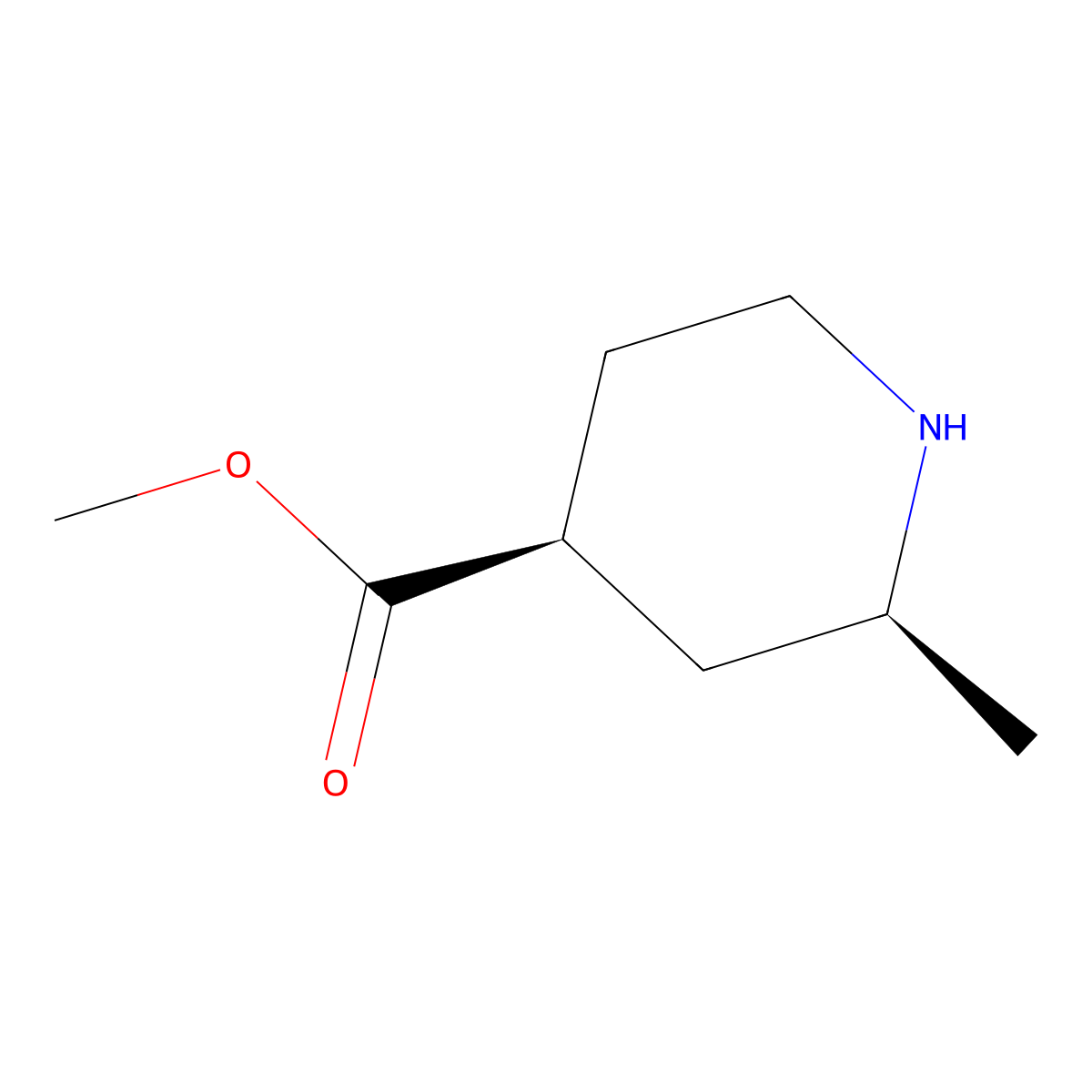methyl (2S,4S)-2-methylpiperidine-4-carboxylate molecular structure, CAS 1932621-09-4