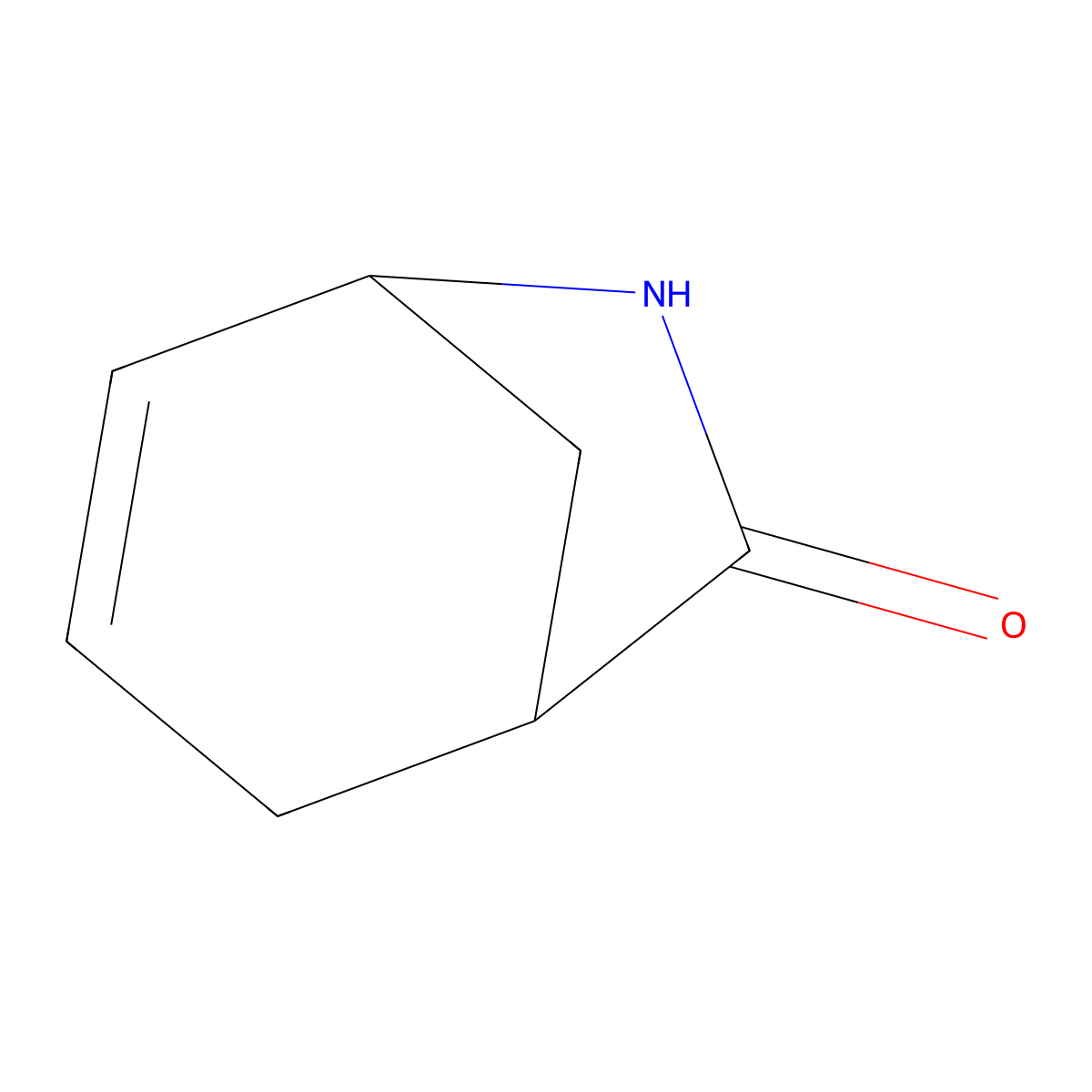 (1R,5R)-6-azabicyclo(3.2.1)oct-3-en-7-one molecular structure, CAS 1932629-49-6