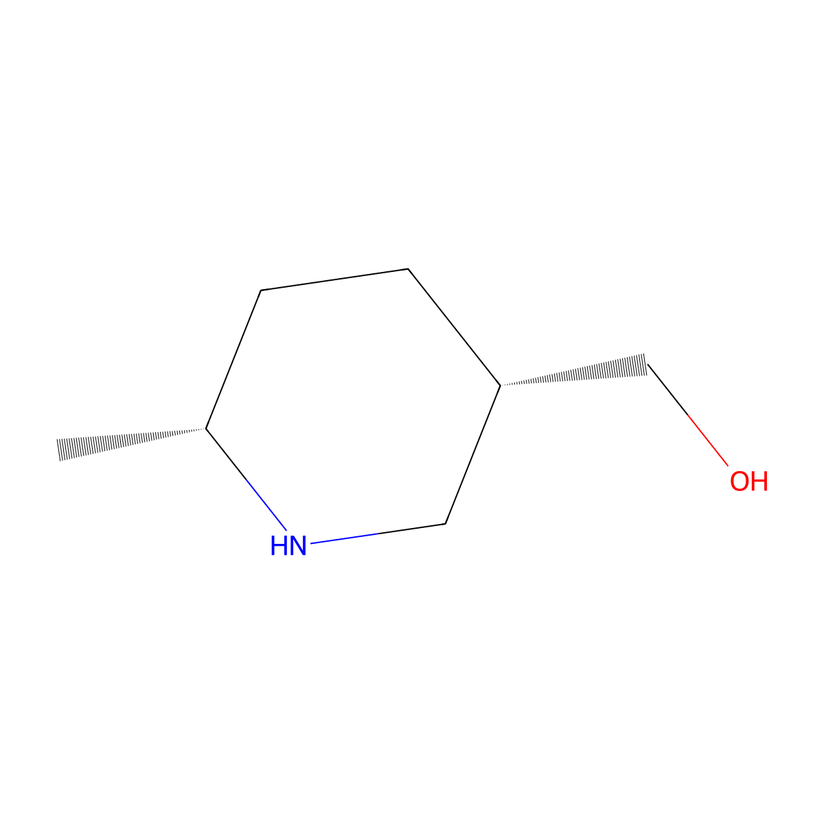 [cis-6-Methylpiperidin-3-yl]methanol molecular structure, CAS 1932630-12-0