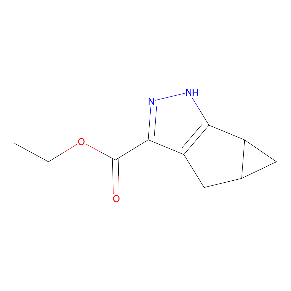 ethyl (2S,4S)-8,9-diazatricyclo[4.3.0.0(2)]nona-1(6),7-diene-7-carboxylate molecular structure, CAS 1932636-86-6