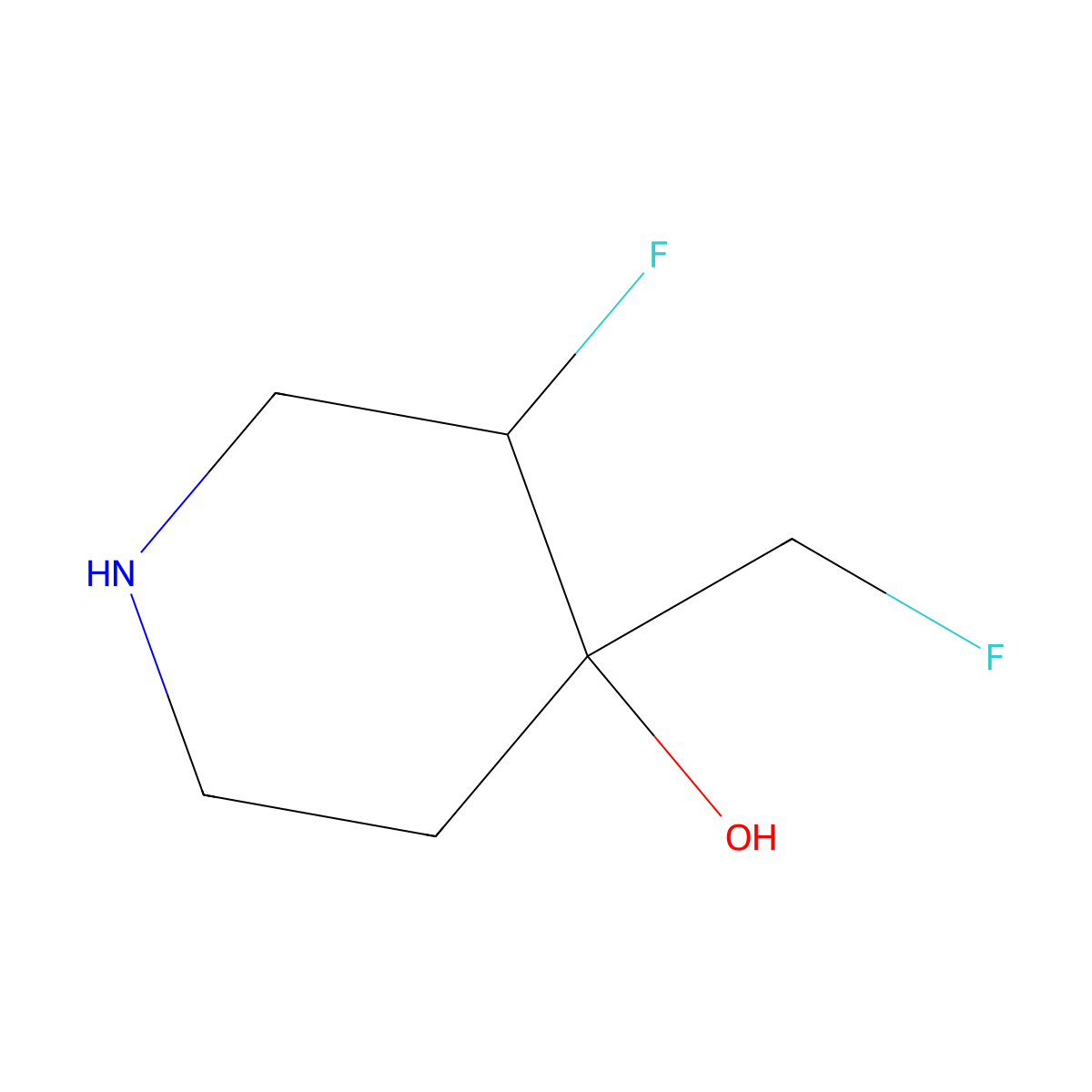 (3S,4S)-3-Fluoro-4-(fluoromethyl)piperidin-4-OL molecular structure, CAS 1932641-97-8