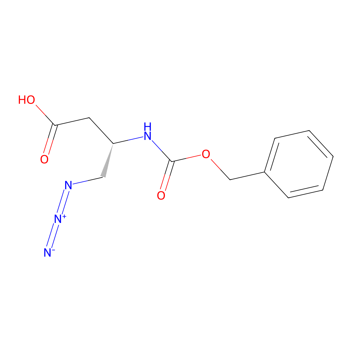 Z-L-Dbu(N3)-OH molecular structure, CAS 1932657-23-2