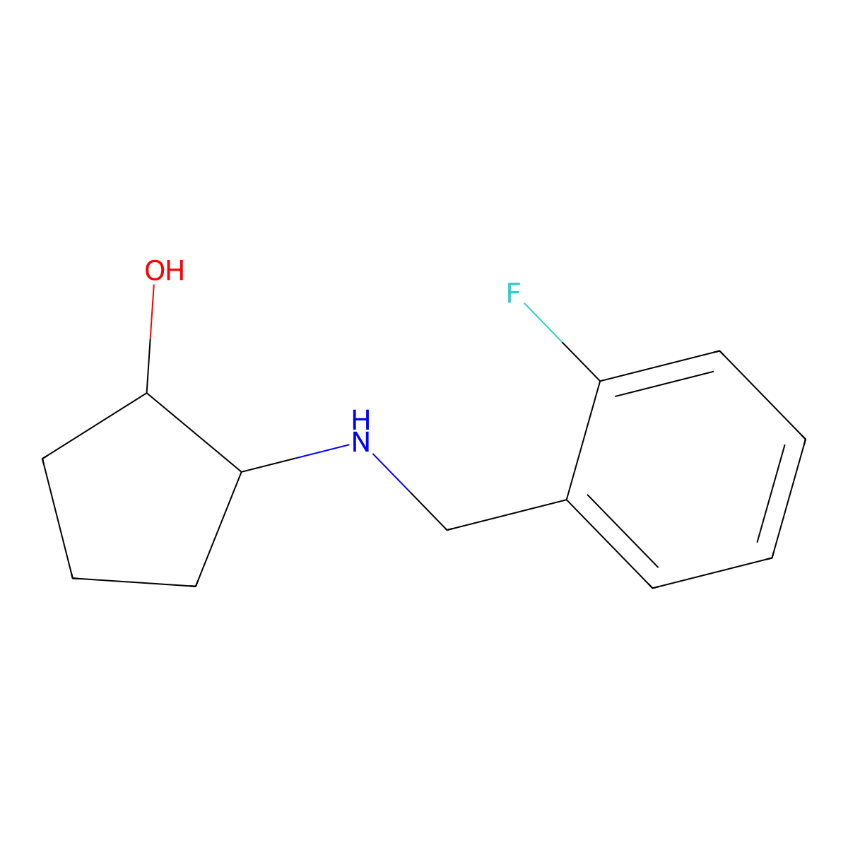 (1R,2R)-2-((2-Fluorobenzyl)amino)cyclopentan-1-ol molecular structure, CAS 1932665-95-6