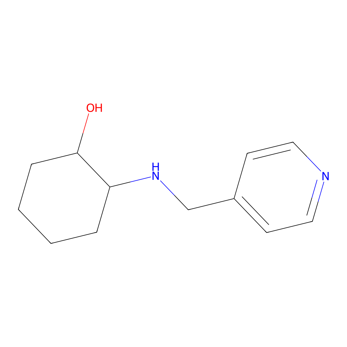 (1S,2S)-2-((Pyridin-4-ylmethyl)amino)cyclohexan-1-ol molecular structure, CAS 1932666-02-8