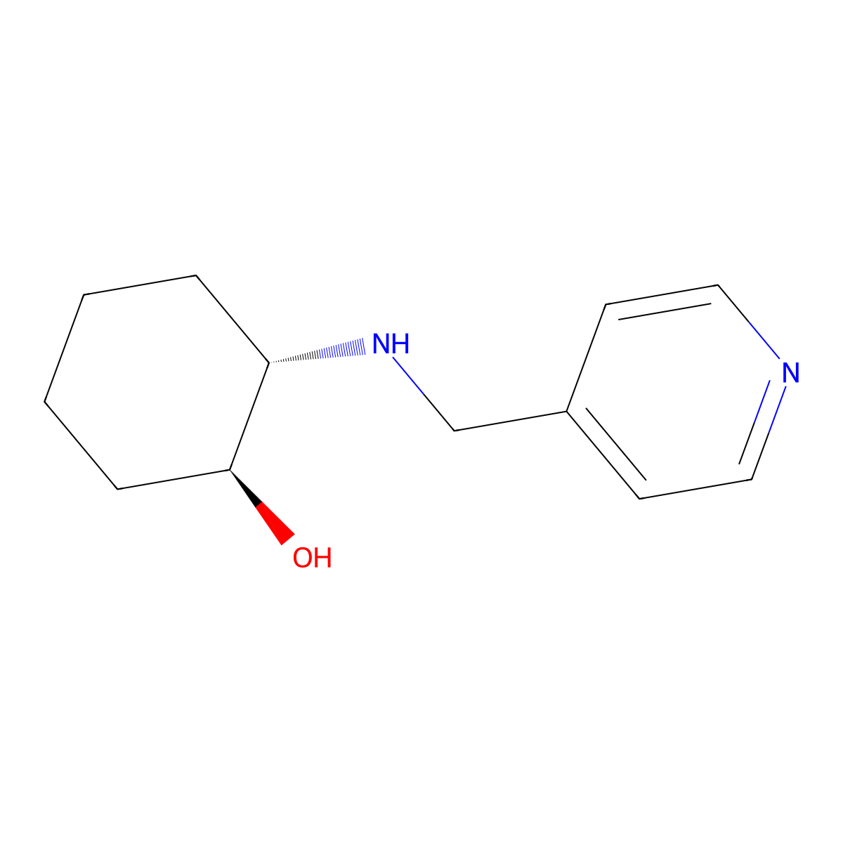 (1S,2S)-2-((Pyridin-4-ylmethyl)amino)cyclohexan-1-ol molecular structure, CAS 1932666-02-8