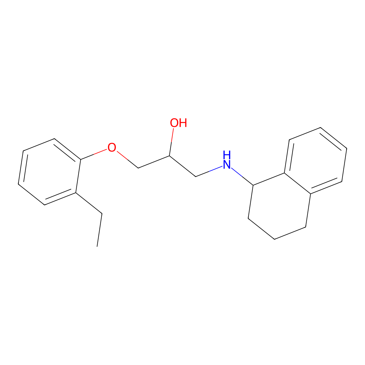 (R)-1-(2-Ethylphenoxy)-3-(((S)-1,2,3,4-tetrahydronaphthalen-1-yl)amino)propan-2-ol molecular structure, CAS 1932675-93-8
