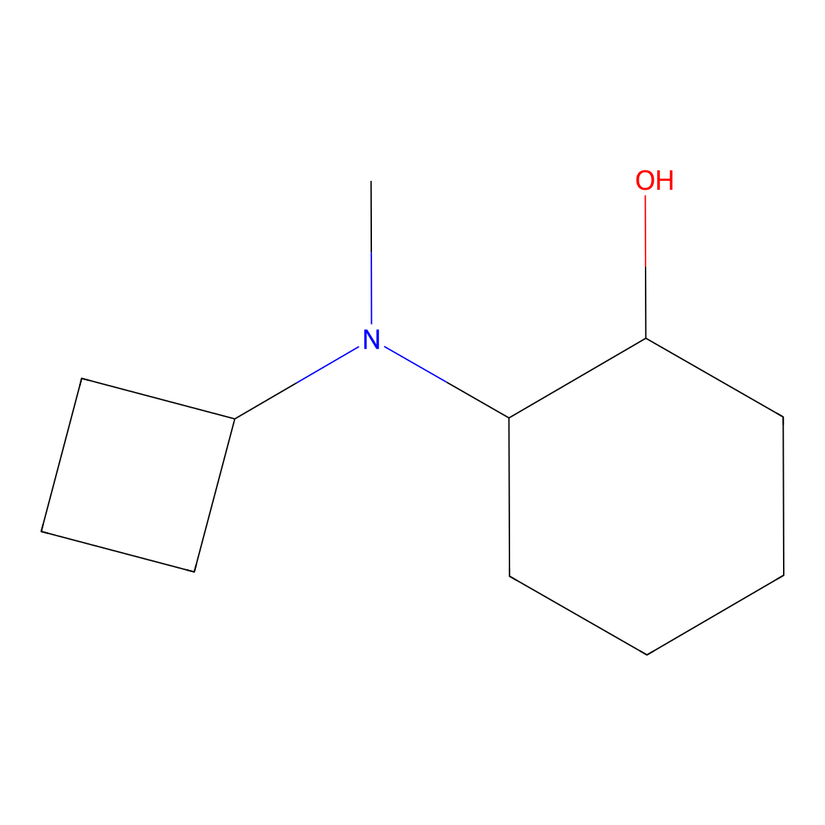 (1S,2S)-2-[cyclobutyl(methyl)amino]cyclohexan-1-ol molecular structure, CAS 1932682-68-2