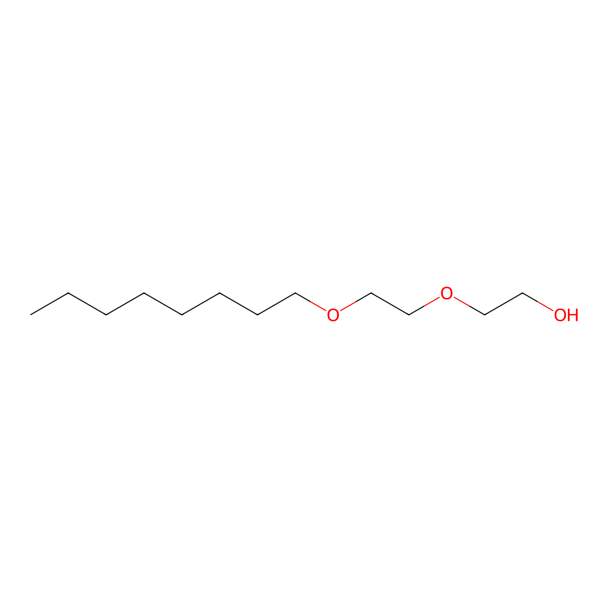 2-(2-Octoxyethoxy)ethanol molecular structure, CAS 19327-37-8