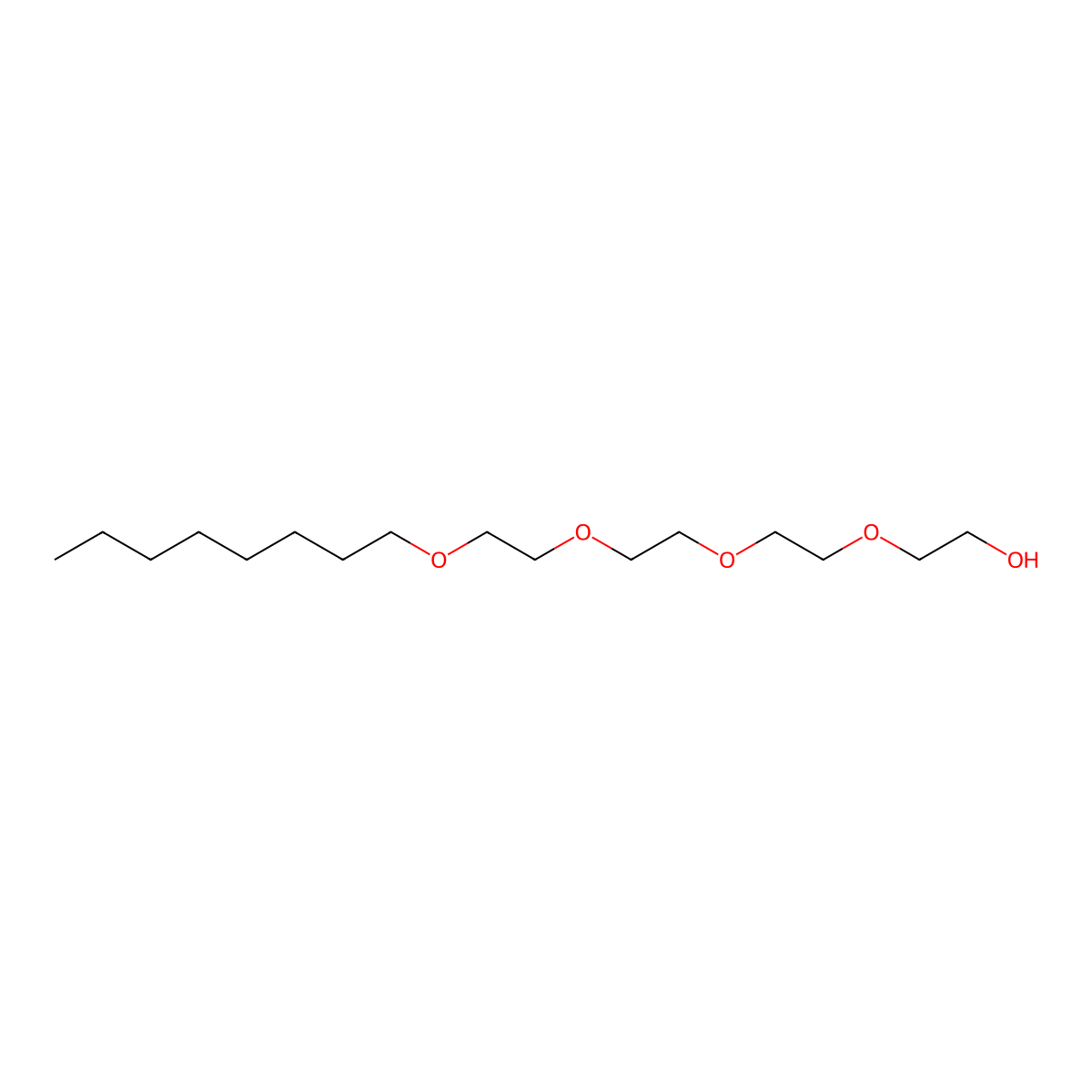 3,6,9,12-Tetraoxaeicosan-1-ol molecular structure, CAS 19327-39-0