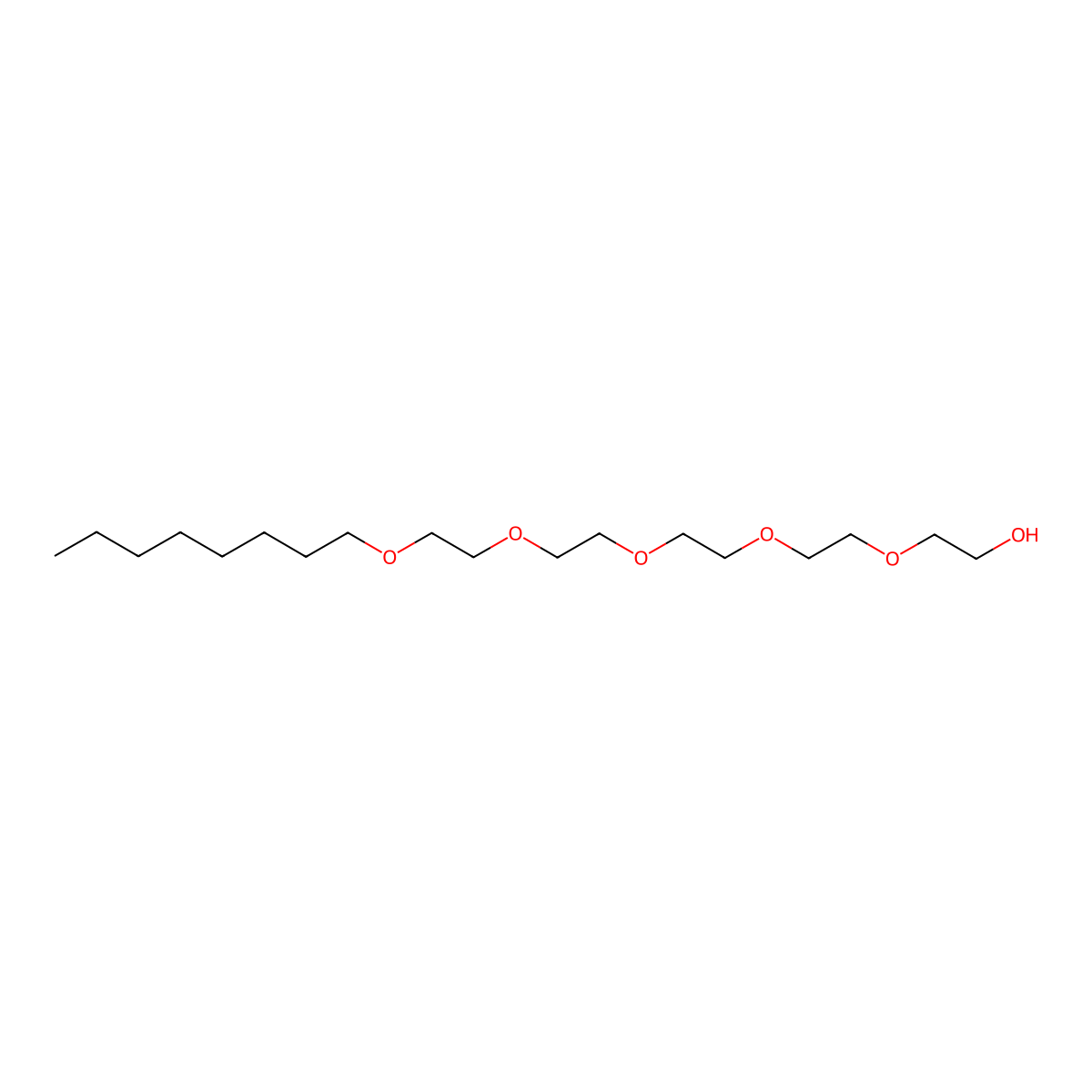 C8E5 molecular structure, CAS 19327-40-3