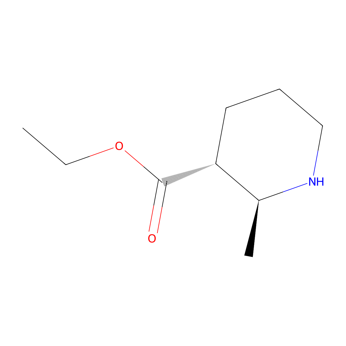 Ethyl (2S,3R)-2-methylpiperidine-3-carboxylate molecular structure, CAS 1932800-74-2