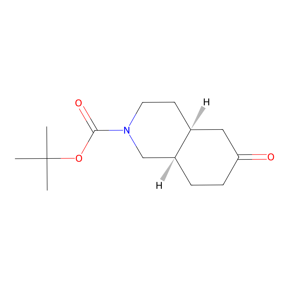 cis-tert-Butyl 6-oxooctahydroisoquinoline-2(1H)-carboxylate molecular structure, CAS 1932826-98-6