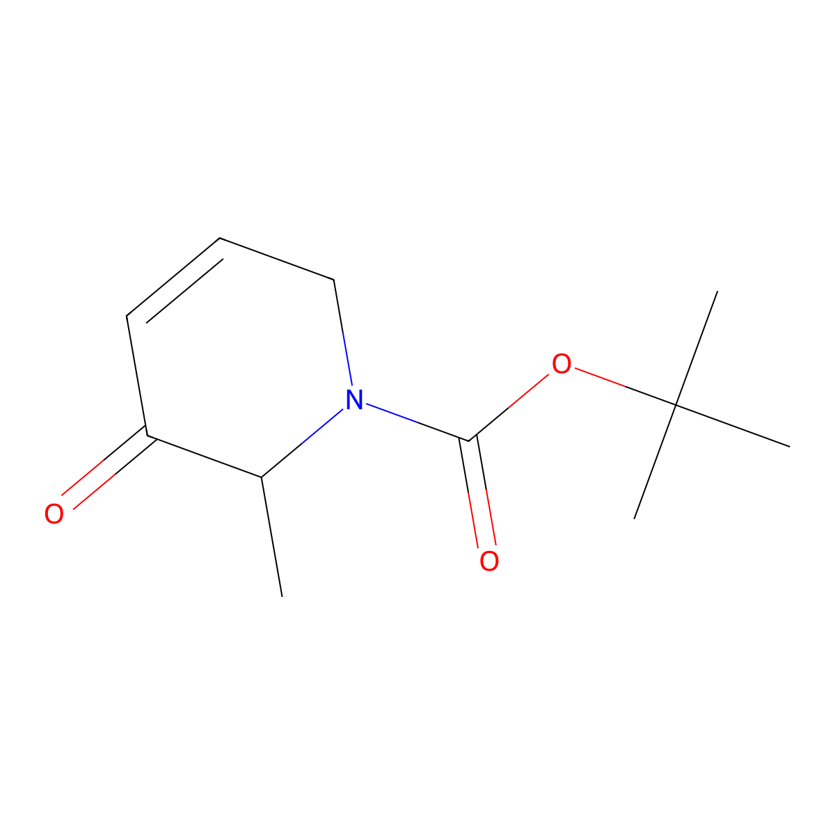 (S)-tert-Butyl 2-methyl-3-oxo-3,6-dihydropyridine-1(2H)-carboxylate molecular structure, CAS 1932829-69-0