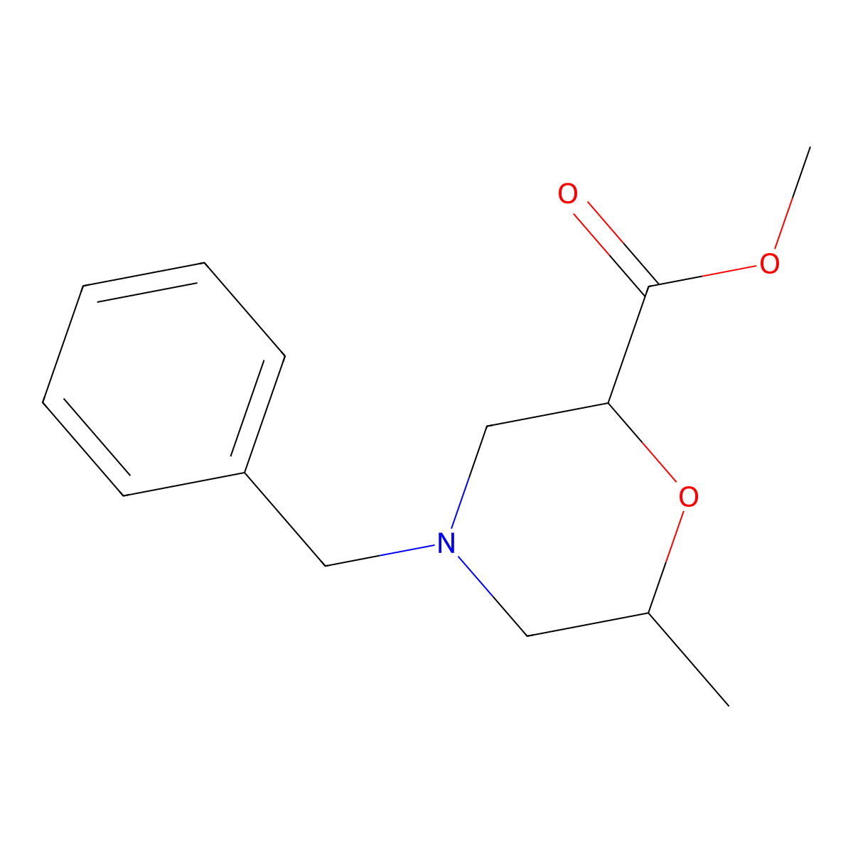 Methyl (2S,6S)-4-benzyl-6-methylmorpholine-2-carboxylate molecular structure, CAS 1932831-48-5