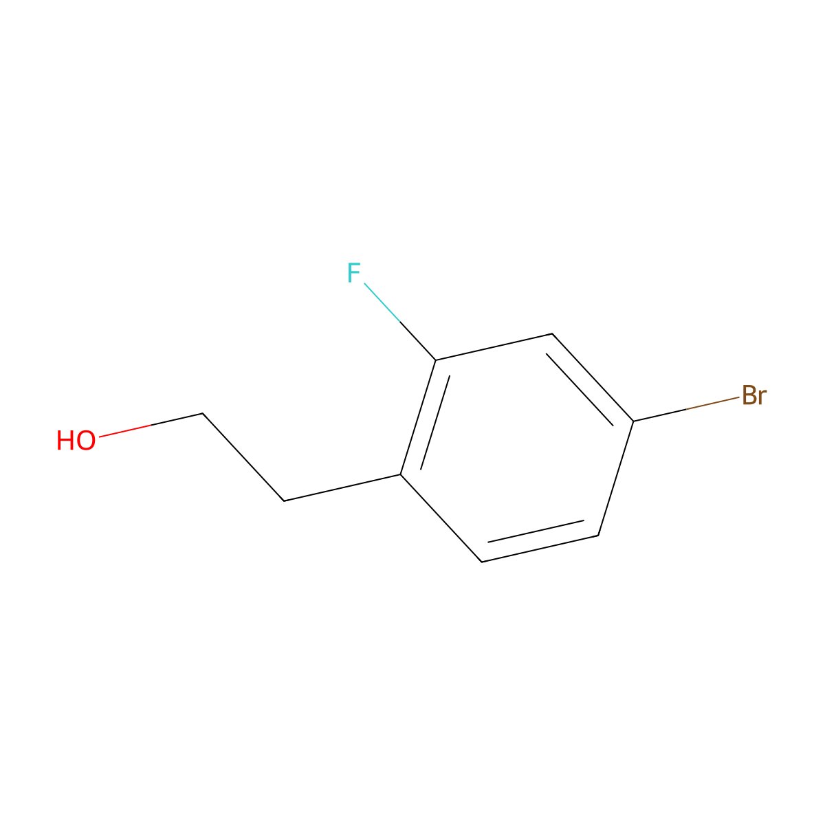 4-Bromo-2-fluorobenzeneethanol molecular structure, CAS 193290-20-9