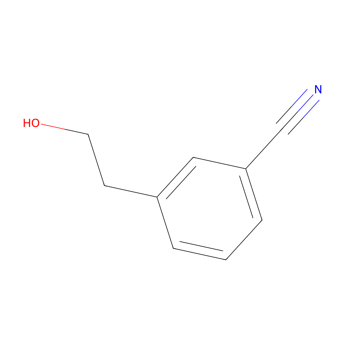 3-(2-Hydroxyethyl)benzonitrile molecular structure, CAS 193290-27-6