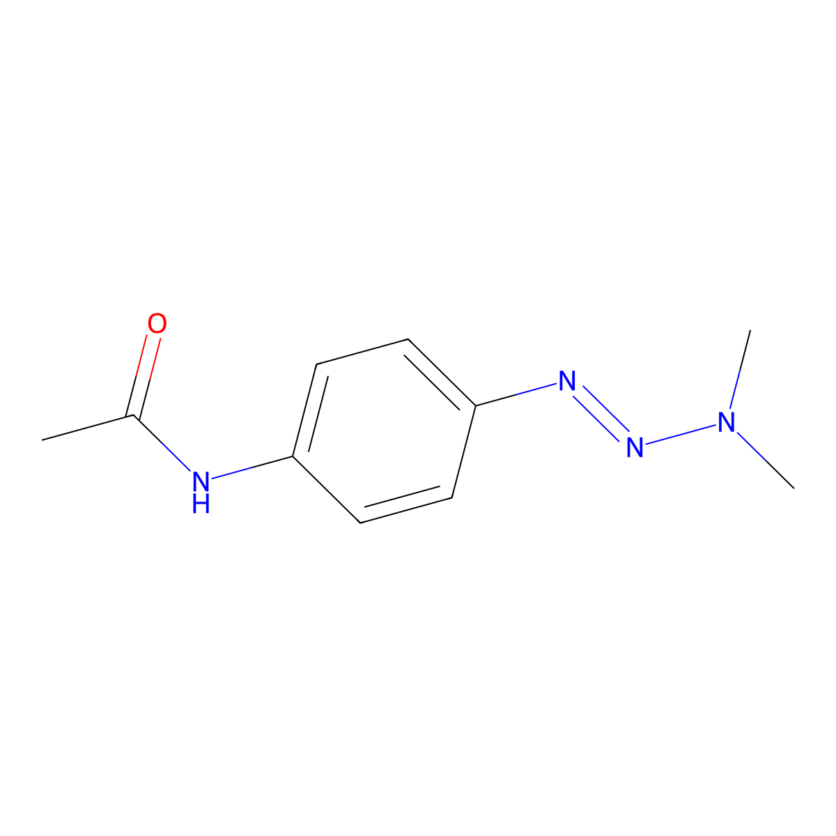 N-(4-(3,3-Dimethyl-1-triazen-1-yl)phenyl)acetamide molecular structure, CAS 1933-50-2
