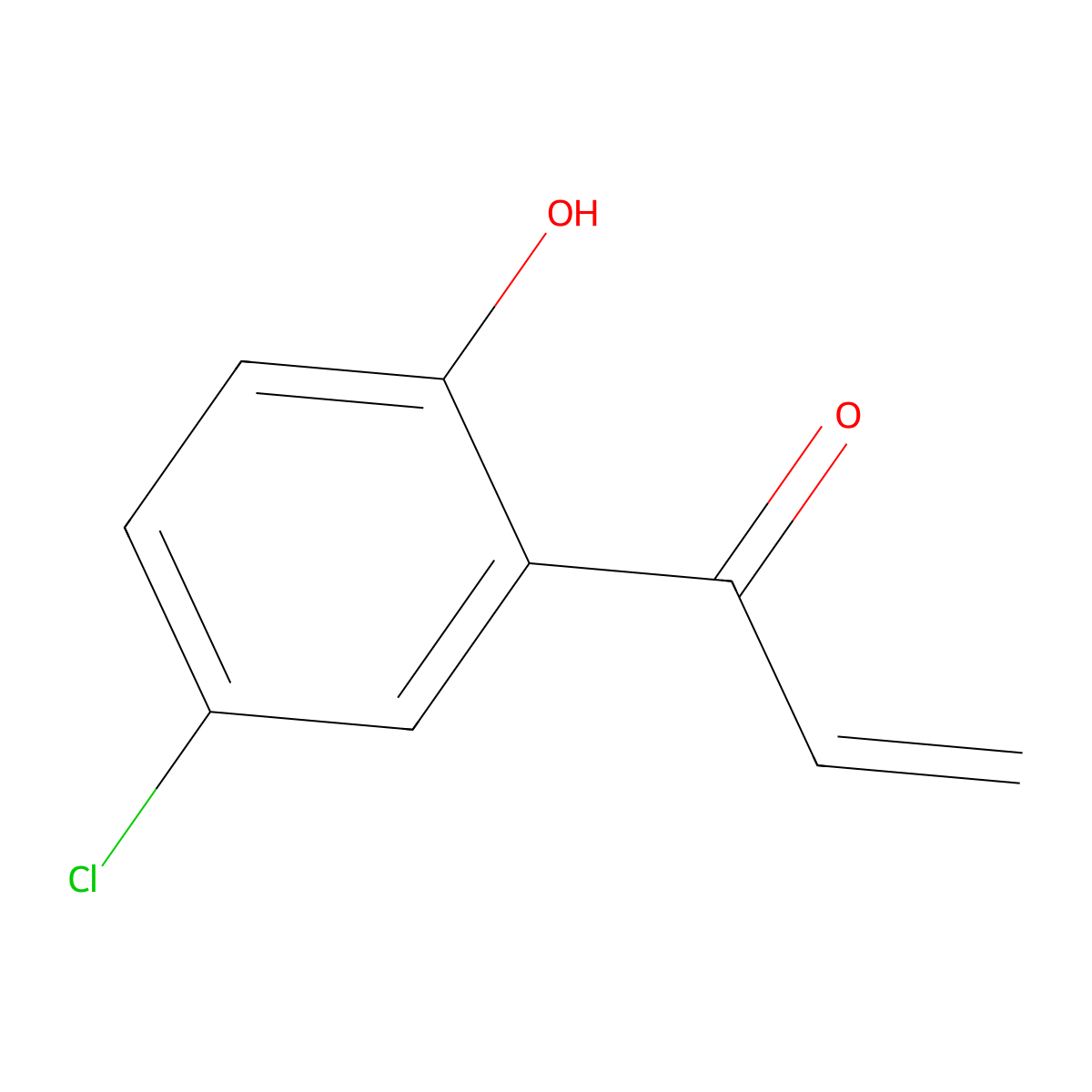 1-(5-Chloro-2-hydroxyphenyl)prop-2-en-1-one molecular structure, CAS 193337-81-4