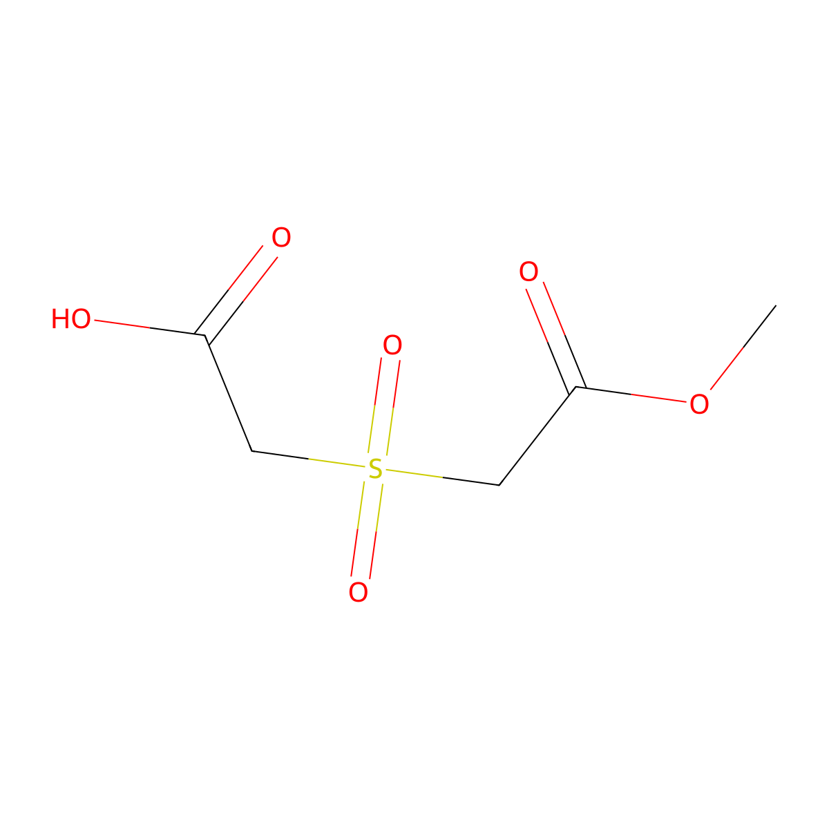 2-(2-Methoxy-2-oxoethanesulfonyl)acetic acid molecular structure, CAS 193340-04-4