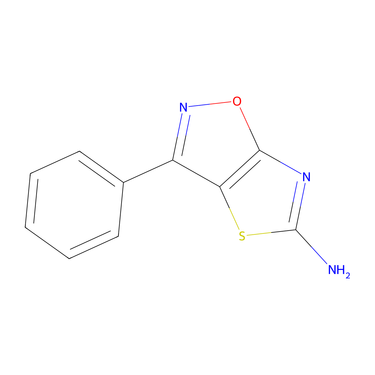 3-Phenylthiazolo[5,4-d]isoxazol-5-amine molecular structure, CAS 193345-25-4