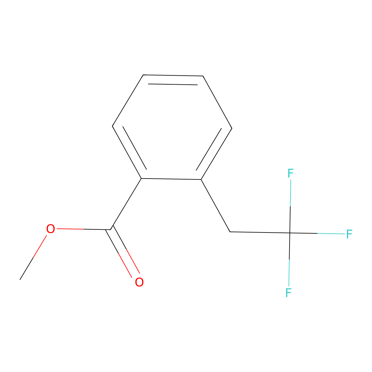Methyl 2-(2,2,2-trifluoroethyl)benzoate molecular structure, CAS 1933473-33-6