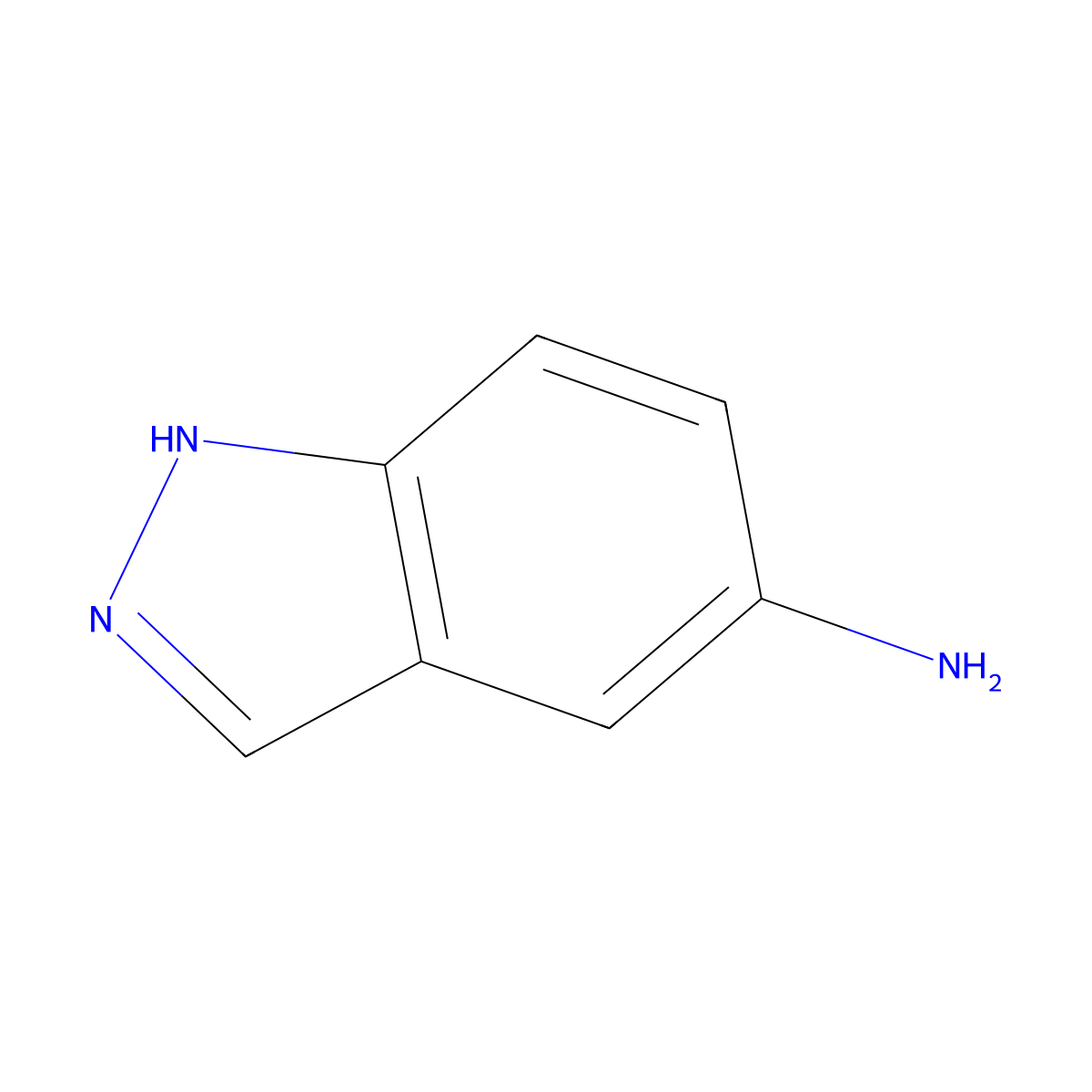 1H-Indazol-5-amine molecular structure, CAS 19335-11-6