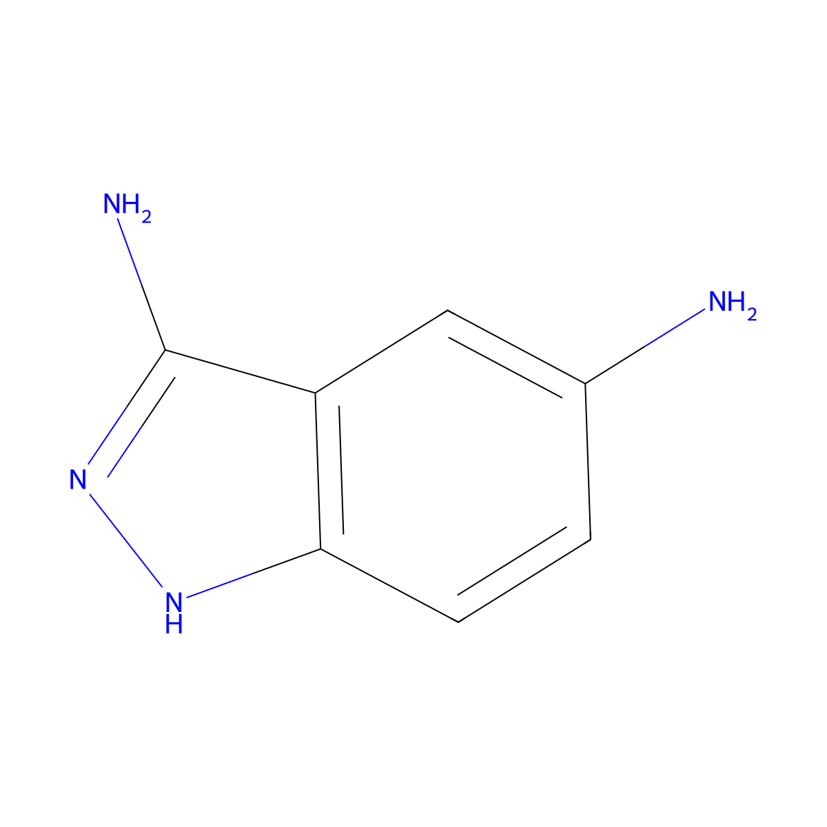 1H-Indazole-3,5-diamine molecular structure, CAS 19335-14-9