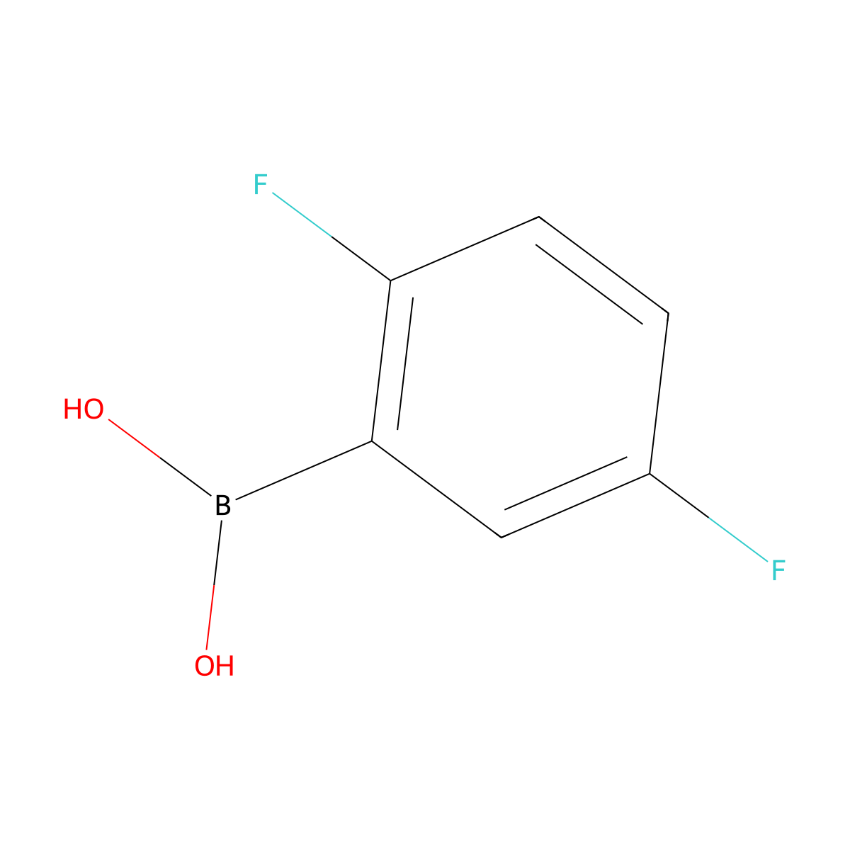 (2,5-Difluorophenyl)boronic acid molecular structure, CAS 193353-34-3