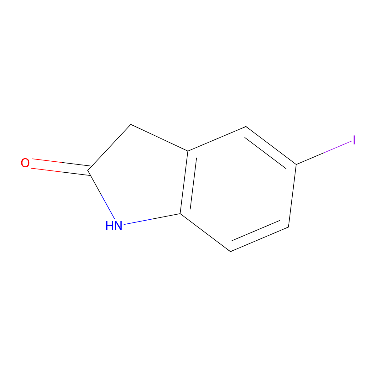 5-Iodoindolin-2-one molecular structure, CAS 193354-13-1