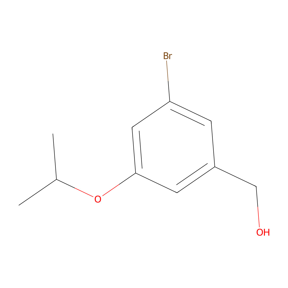 (3-Bromo-5-isopropoxyphenyl)methanol molecular structure, CAS 1933562-20-9