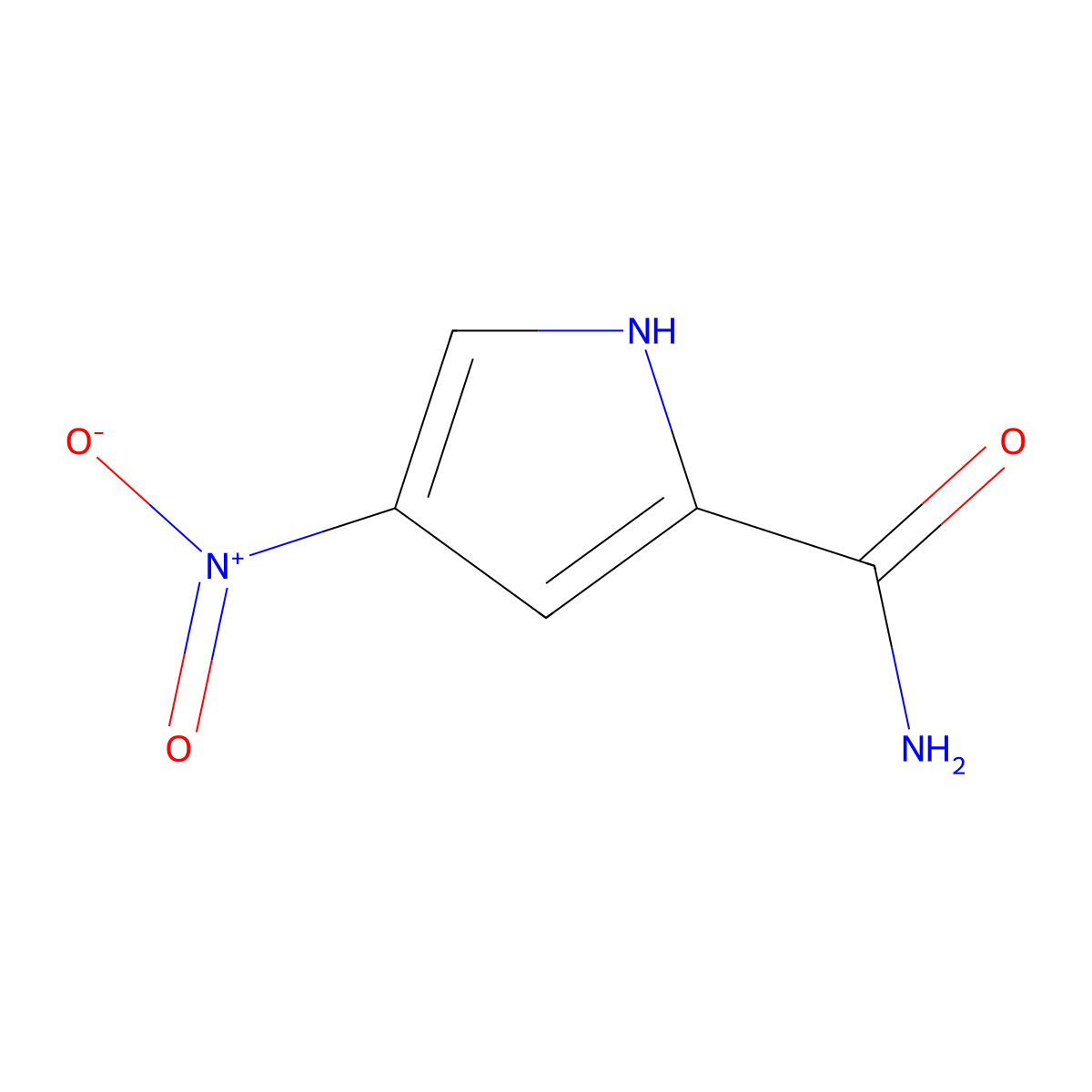 4-Nitro-1H-pyrrole-2-carboxamide molecular structure, CAS 1933580-12-1