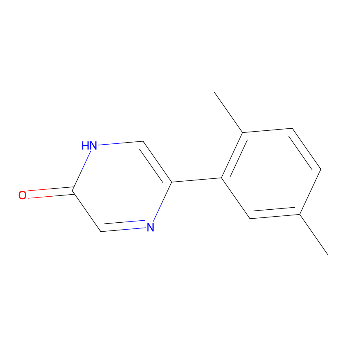 5-(2,5-Dimethylphenyl)-1,2-dihydropyrazin-2-one molecular structure, CAS 1933586-45-8