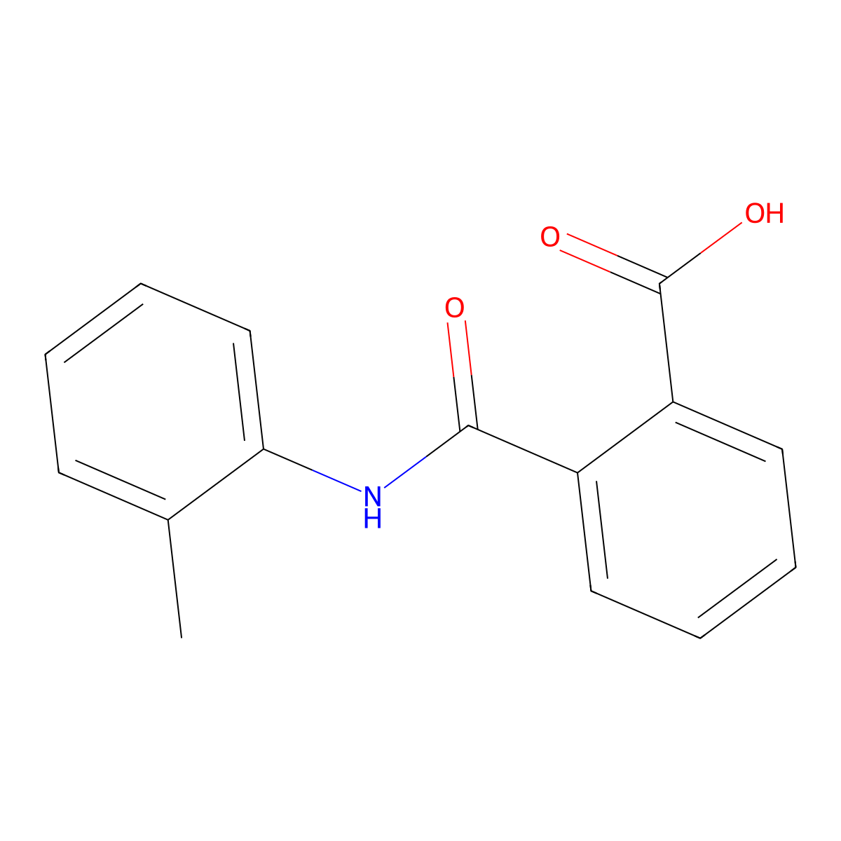 2'-Methylphthalanilic acid molecular structure, CAS 19336-68-6