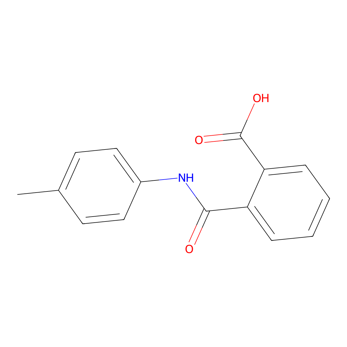 2-[[(4-Methylphenyl)amino]carbonyl]benzoic acid molecular structure, CAS 19336-70-0