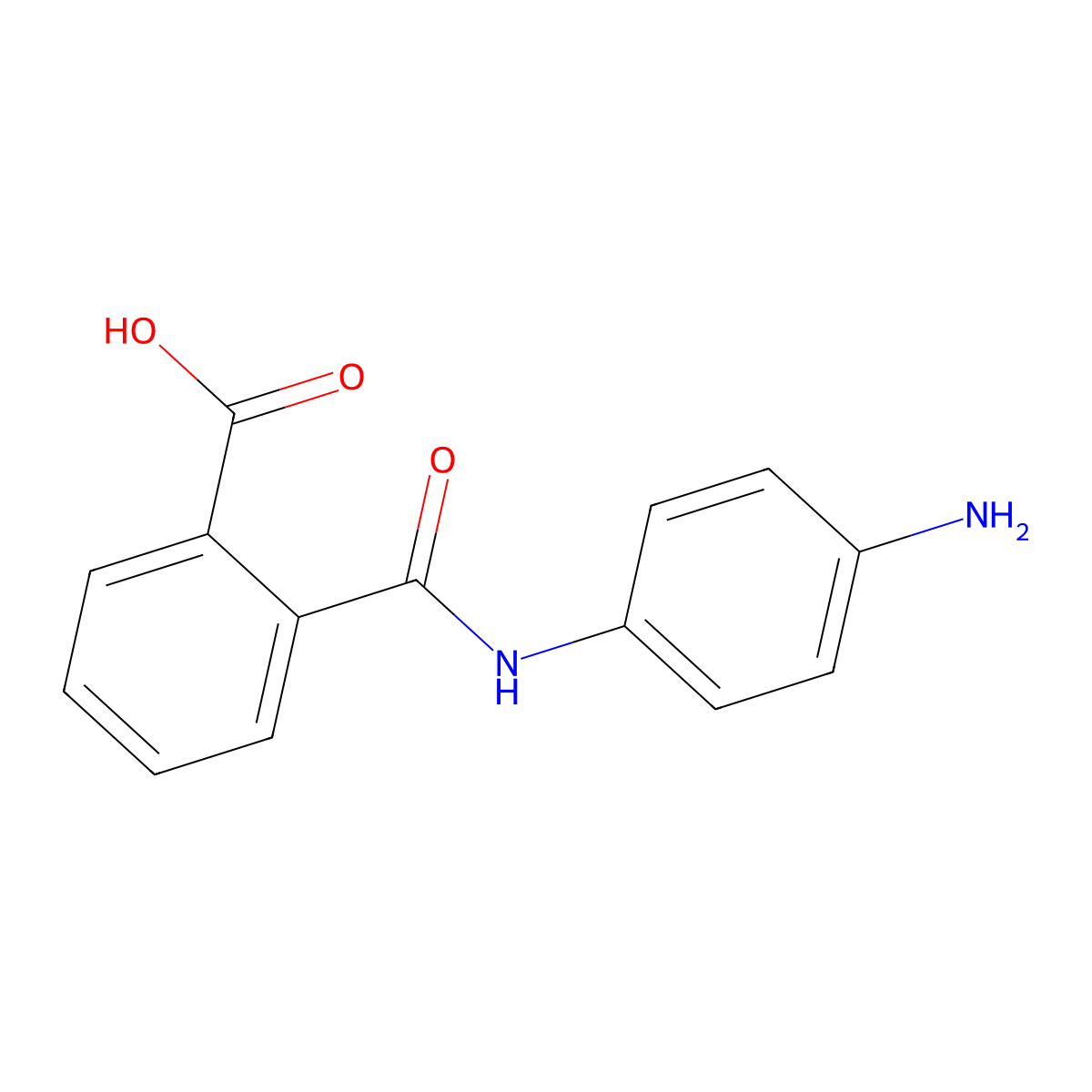 2-[(4-Aminophenyl)carbamoyl]benzoic acid molecular structure, CAS 19336-89-1