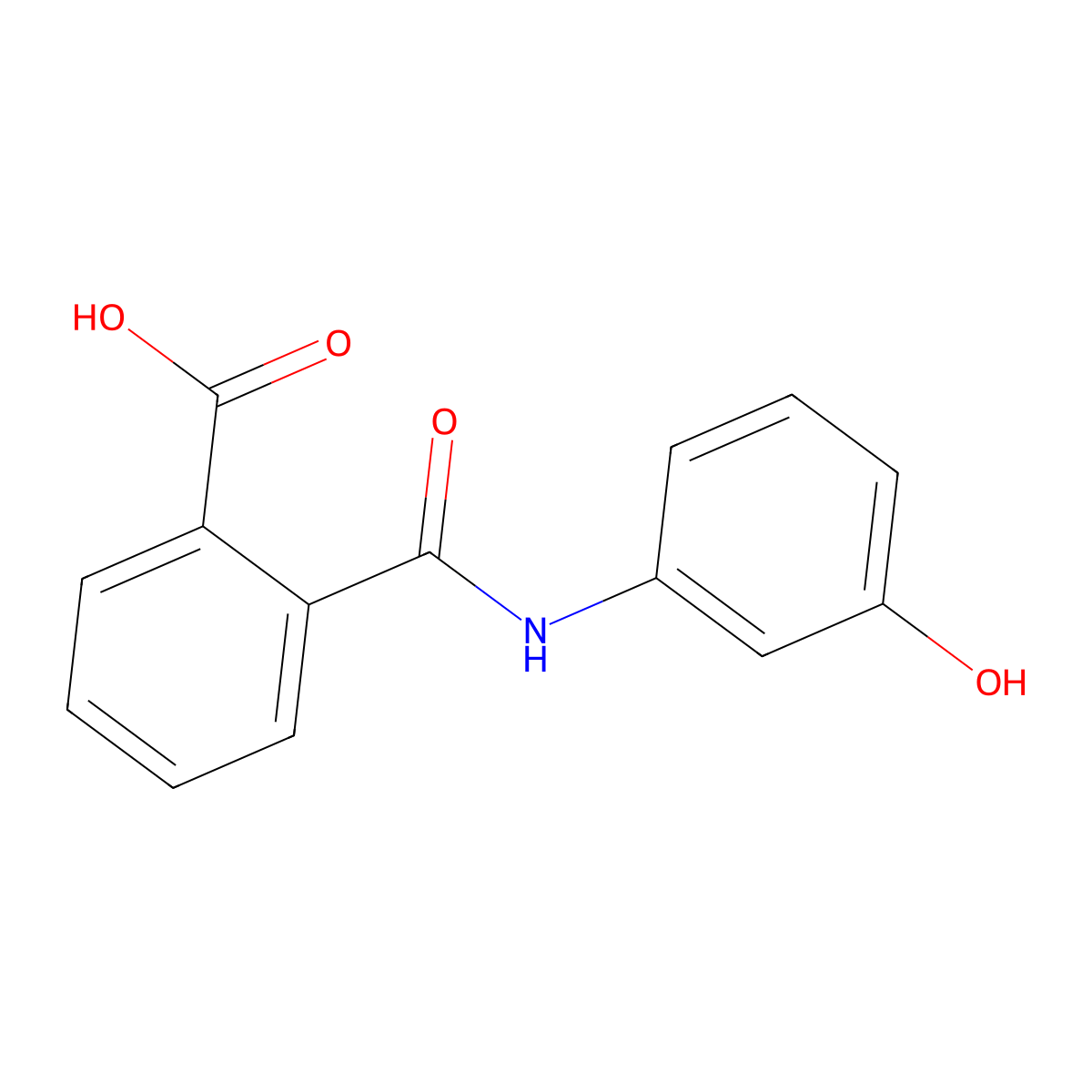 3'-Hydroxyphthalanilic acid molecular structure, CAS 19336-94-8