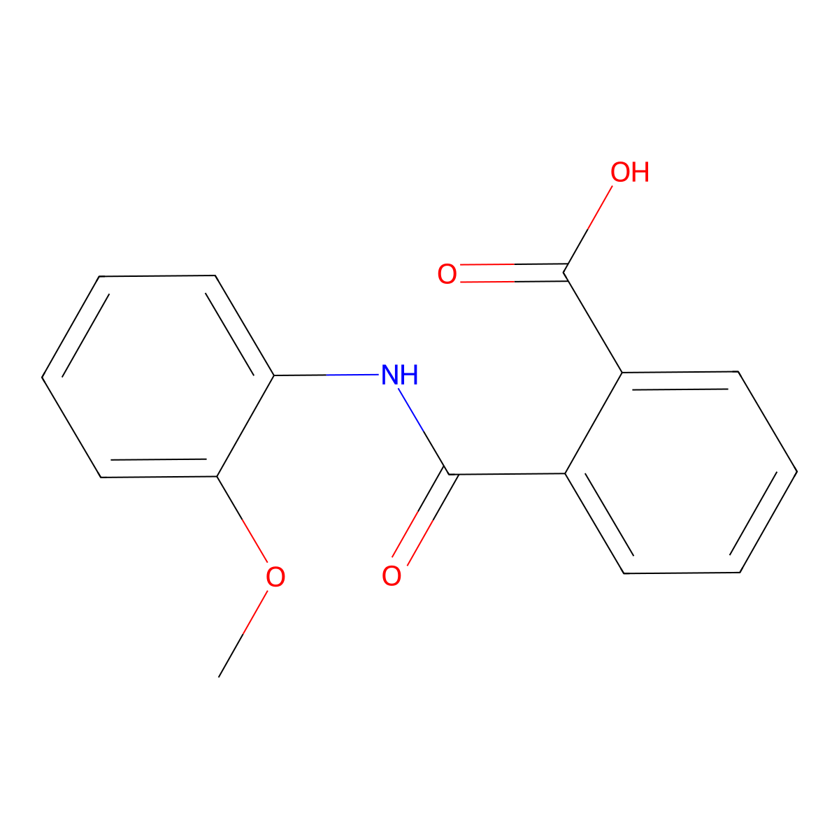 2'-Methoxyphthalanilic acid molecular structure, CAS 19336-96-0